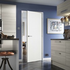 White Primed FD30 Fire Door