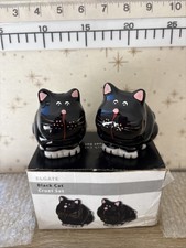 Elgate Black Cat Cruet Set