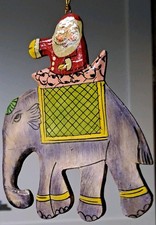 East of India Hanging Wooden Christmas Tree Decorations Xmas Gift 