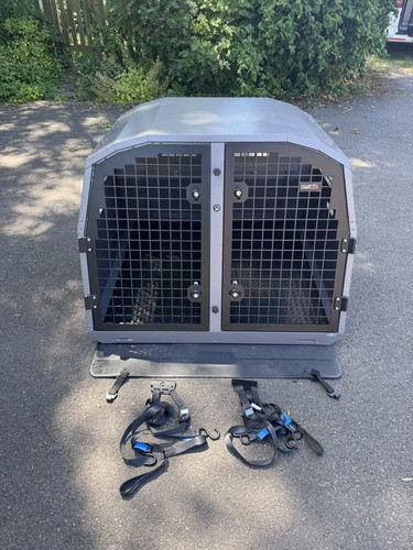 Trans double dog cage - trans,