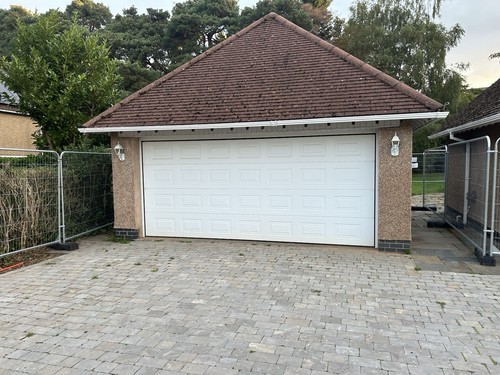 Double garage automatic door - double,