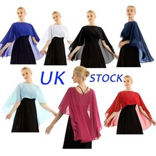 UK Women Lady Chiffon Bolero