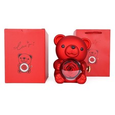 Teddy Bear with Forever Rose &