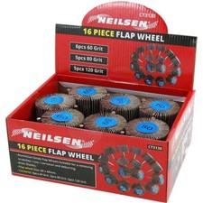 Neilsen 16pc sanding flap - neilsen,