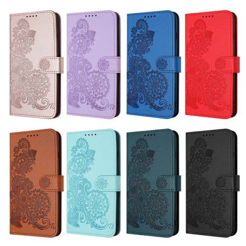 Flower leather wallet phone - wallet,