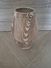 Beswick Model 1656 Goblet Vase Wood Grain Design VGC