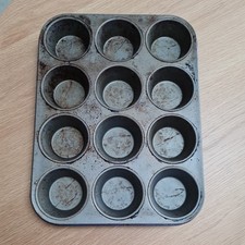 12 Muffin CUPCAKE Baking TRAY Fairy Yorkshire Pudding Mould Non Stick Tin Pan