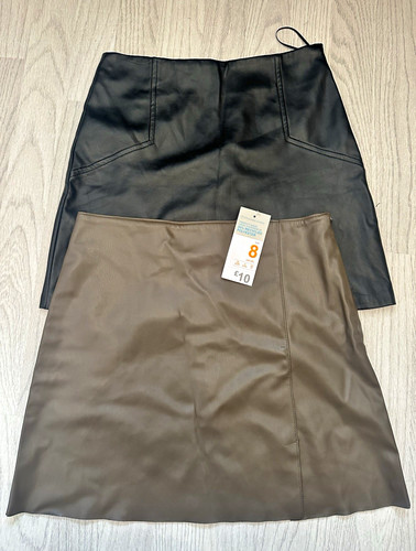 Two primark faux leather mini - two,