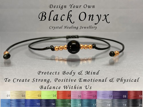 Black onyx healing bracelet - onyx,