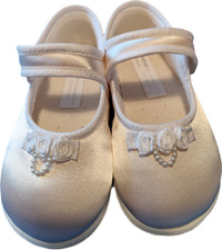 Early Days Girls Ivory Hard Soled Shoes - Occasion Wear Size 5