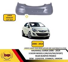 VAUXHALL CORSA D 2006 - 2014 3 DOOR SXI GSI VXR SRI MODELS  REAR BUMPER PRIMED 