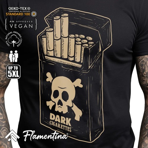 Cigarettes box mens tshirt - mens,