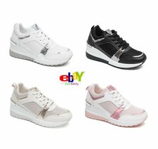 Ladies Women's Wedge Trainers