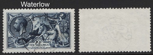 1913 waterlow 10s seahorse - gb,