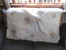 table cloth with  flowers. 127cm x168cm