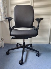 Steelcase Leap V2 Used Excellent Condition Newly Upholstered Office Chair Black