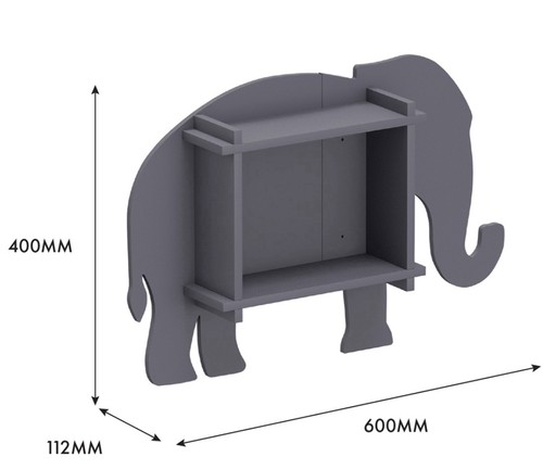 Homebase elephant tier shelf - elephant, 2