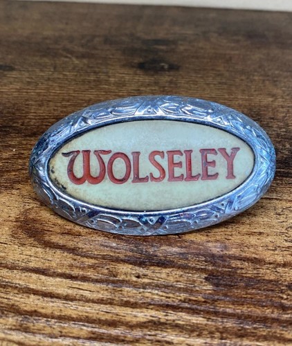 Wolseley car badge - car, front