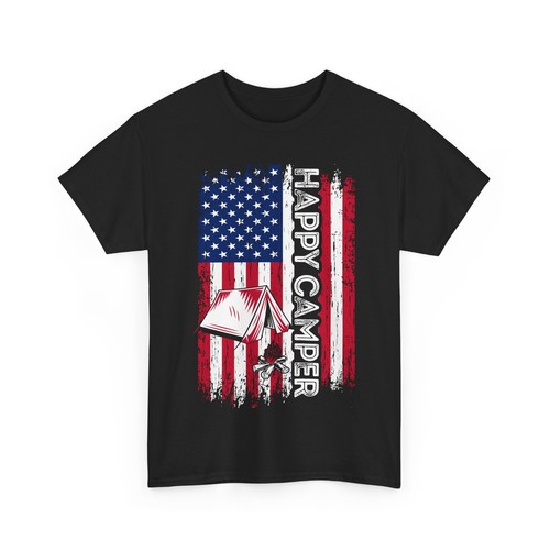 Happy camper american flag - camper,