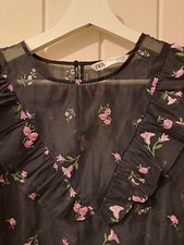 Zara Embroidered Floral Sheer