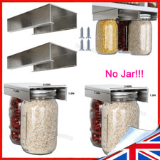 Mason Jar Organizer Metal Rack