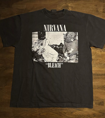 Nirvana bleach tag - bleach, black
