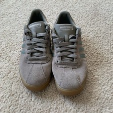 Adidas Old School Ortholite Cloud Suede Sneakers Size 8 Brown Gray Gum Soles