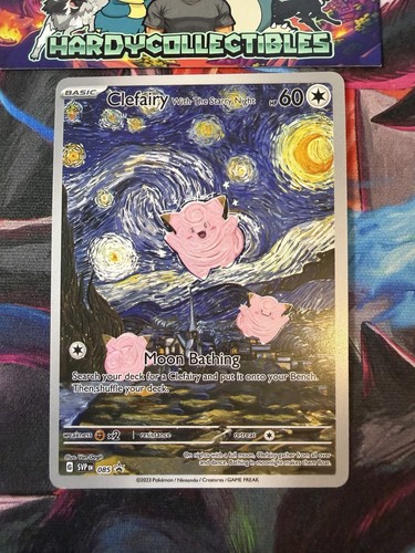 Clefairy with the starry night - clefairy,