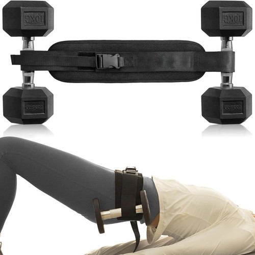 Weighted hip bridge - hip, belt