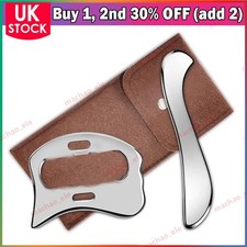 Stainless Steel Gua Sha, Metal Guasha Scraping Tool, Muscle Scraper 1 /2pcs UK