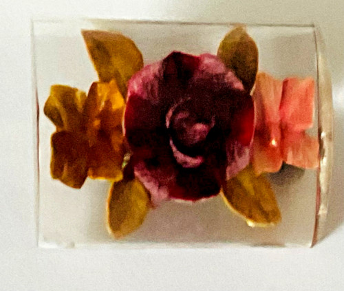 Vintage reversed carved lucite - vintage,