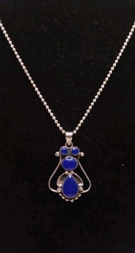 Lovely sterling silver cat - sterling,