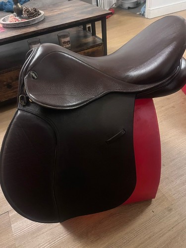 Gfs brown leather saddle - gfs,