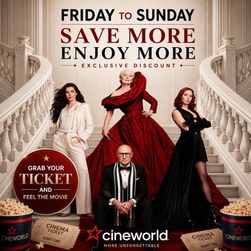 Cineworld cinema ticket - 3x,