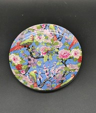 Crown Ducal Exotic Bird Blue Chintz 1926 Art Deco Rare Ceramic Saucer