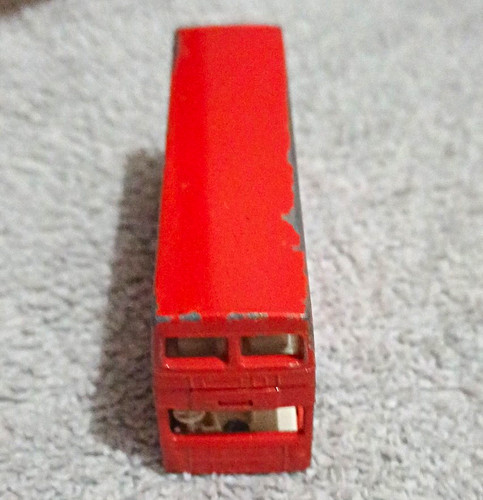 Red diecast double decker bus - diecast,
