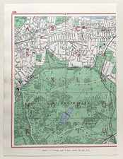Large Vintage 1960s London Map