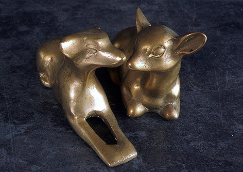Vintage solid brass - brass, and