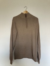 Musto Jumper Men's Zip Neck Long Sleeve - Size Medium (PTP 21")