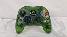 Official Microsoft Xbox Original Translucent Green Controller - Cable Taped