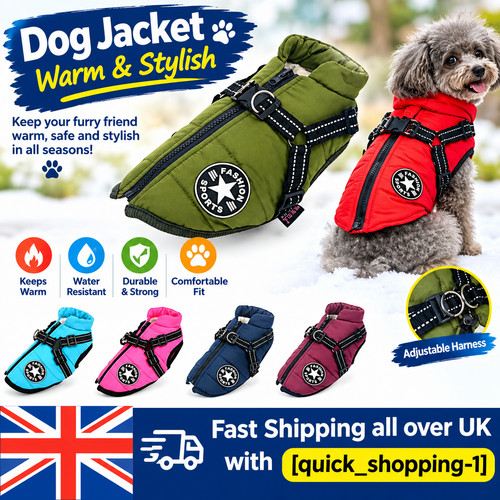 Dog coat waterproof with - dog,