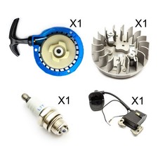 Mini Moto Dirtbike Quad Easy Pullstart Blue Ignition Coil Plug Flywheel ATV Race