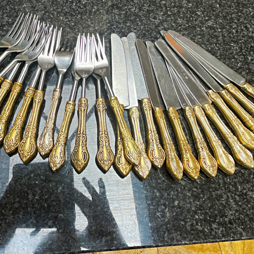 24pc vintage style - , stainless