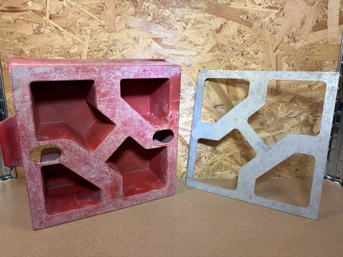 Vintage screen block mould - block,