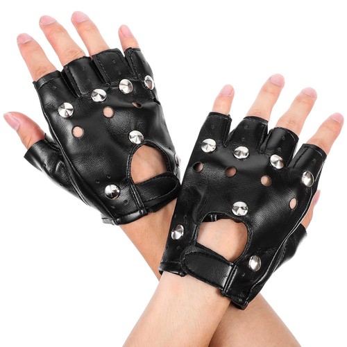 Punk rivet gloves gothic - rivet,