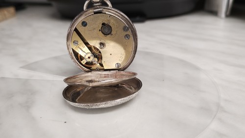 Antique silver ladies pocket - ladies,