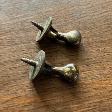 Pair of Salvaged Small Brass