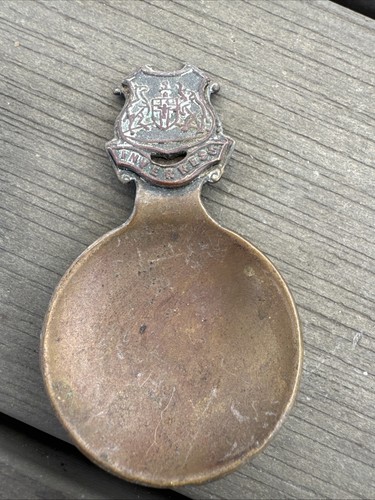 Vintage brass tea caddy spoon - vintage,
