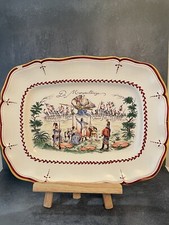 Vintage French Revolution Meat Plate La Marseillaises France Large Military Deco
