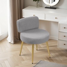 Velvet Vanity Stool Backrest
